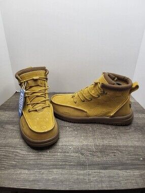 Jelly Roll Hey Dude Leather Boots Bradley Tan Brown Skull Print Mens Sz 12 New